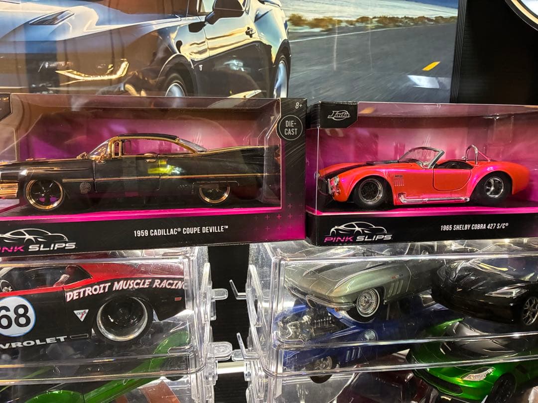 Jada PINK SLIPS 1/24キャデラック&コブラ セット