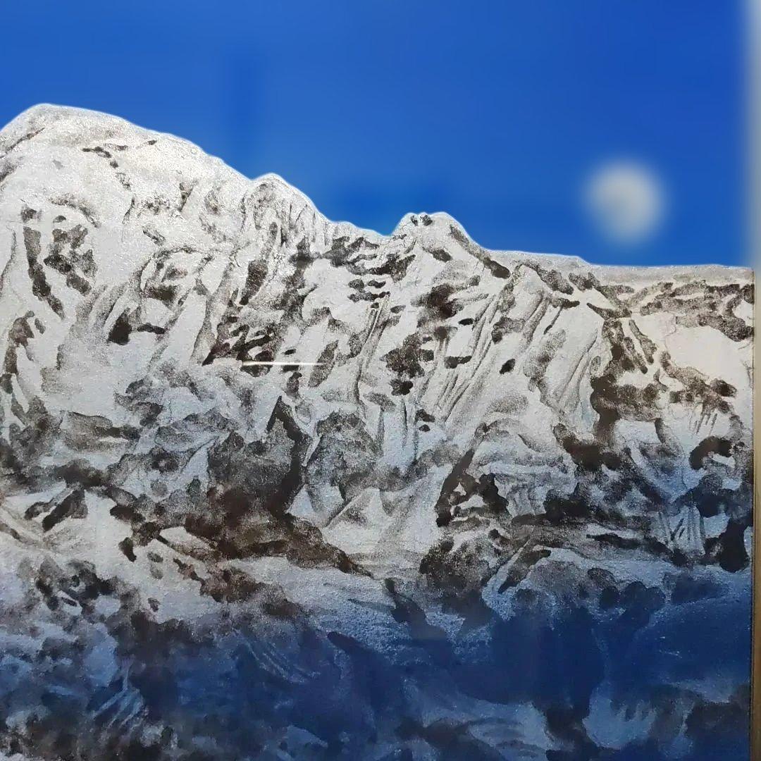 日本画 小宮山 俊 ヒマラヤ連作サイズ15号 - メルカリ