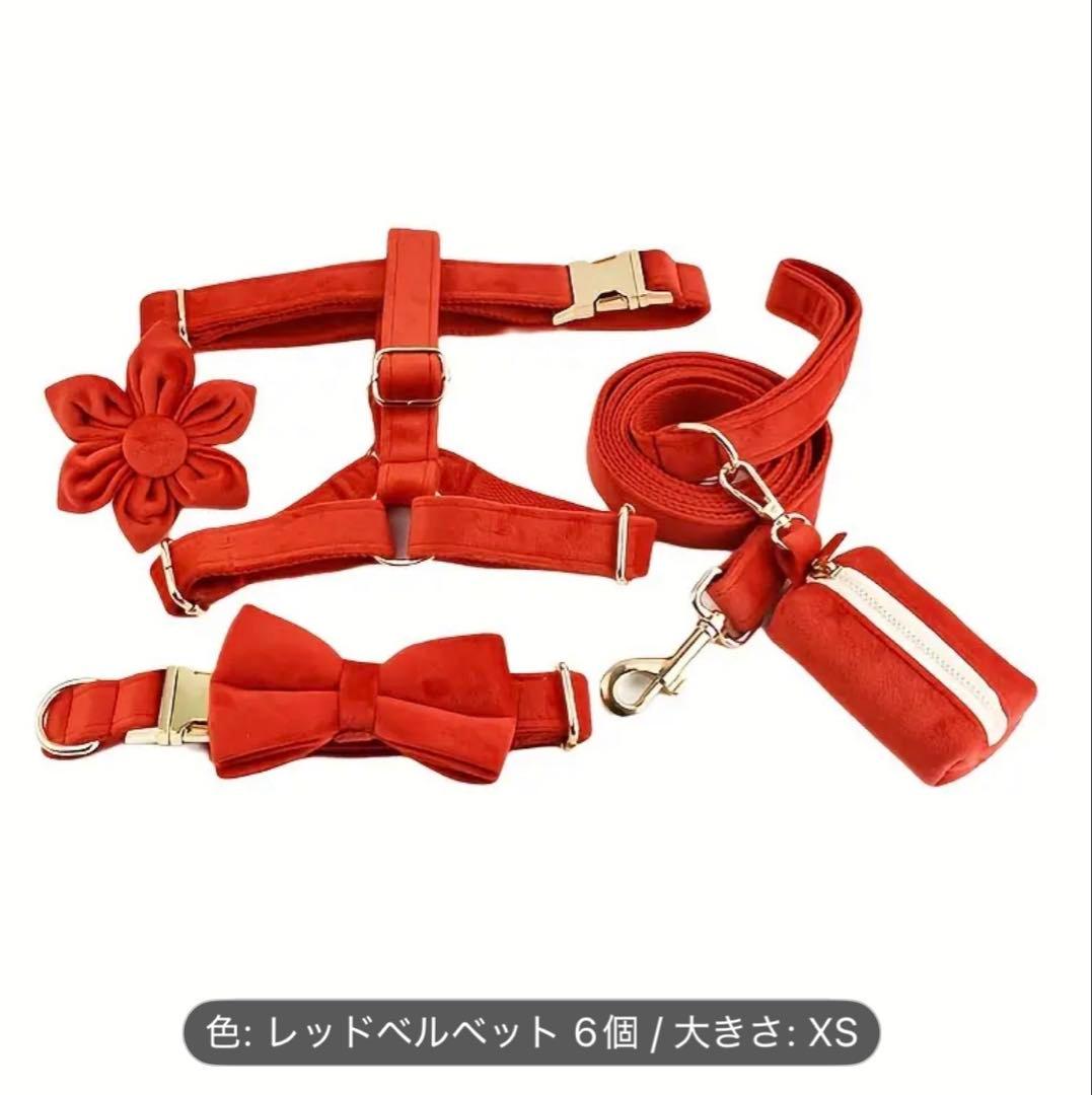 オーダー 名前 ネイム 首輪 ピンクブラウン リード ハーネスセット