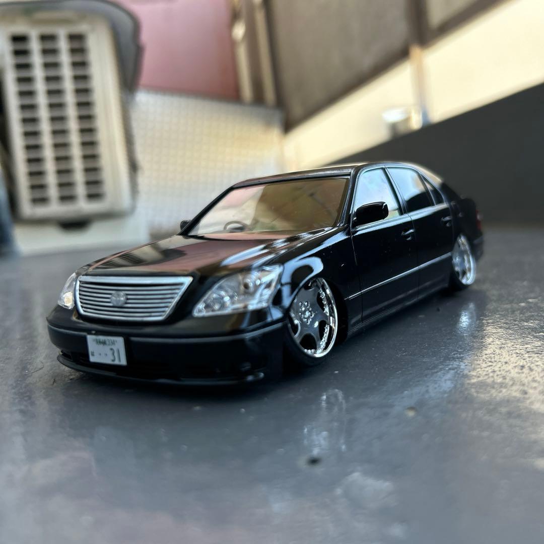 30セルシオ プラモデル 完成品 30セルシオ後期 プラモデル アオシマ 30