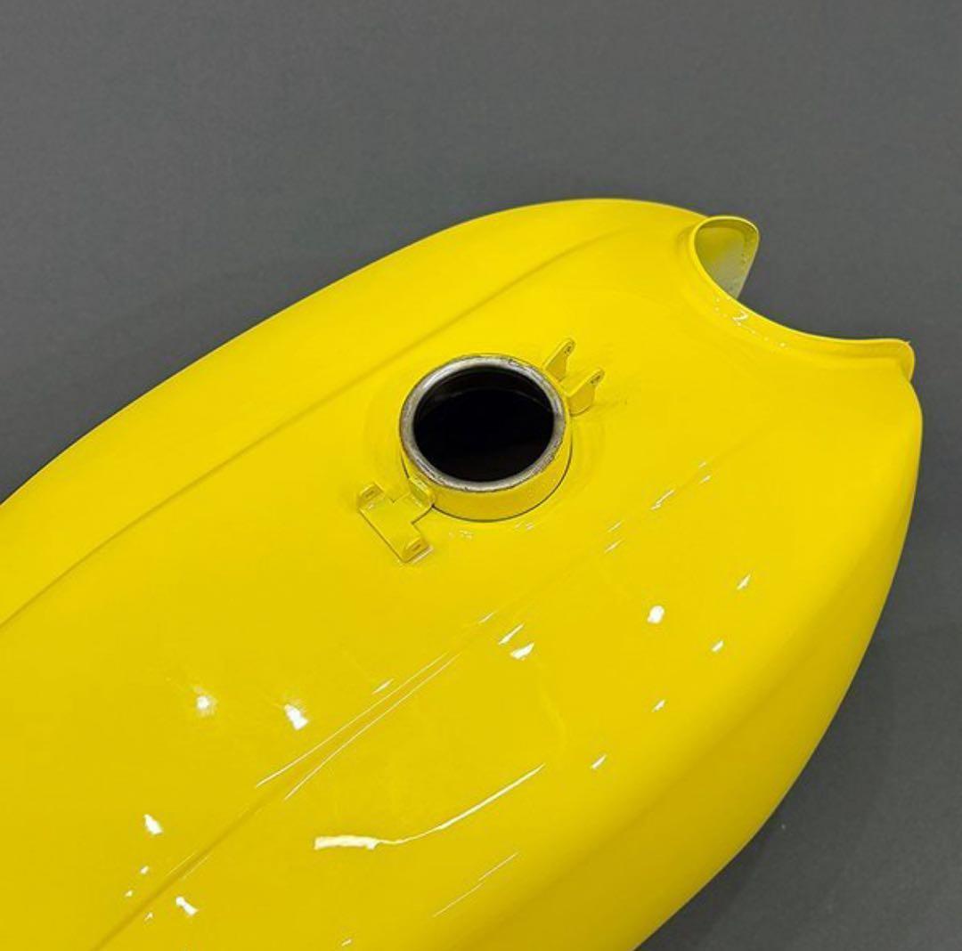 CB400F ガソリンタンク リプレイス品 イエロー スチール製