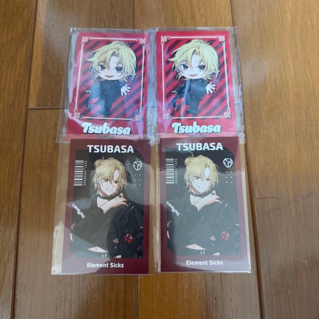 Element Sicks ツバサ 缶バッジ4点 チェキ4点