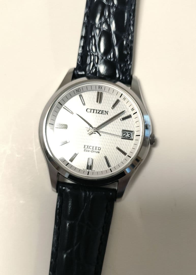 美品　シチズン　EXCEED　エコドライブ電波時計　EAG74-2941