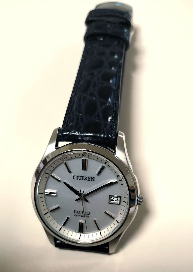 美品　シチズン　EXCEED　エコドライブ電波時計　EAG74-2941