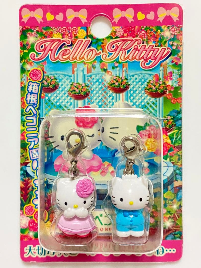 ハローキティ 箱根ベゴニア園 根付け ストラップ マスコット 激レア