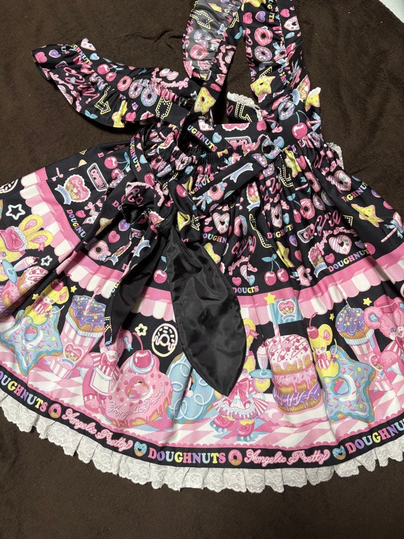 Angelic Pretty Toy's Donut Dinerスカート 黒