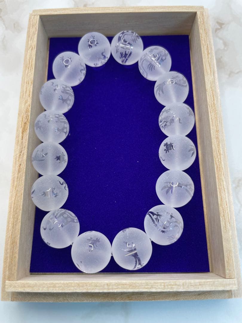 小網神社 12mm龍水晶ブレスレット 強運厄除け銭洗弁天 小網神社