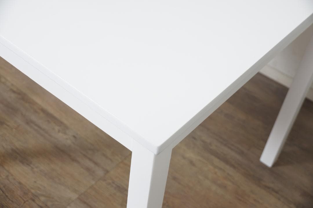 JUNKOダイニングテーブル　75× コスメワゴン　ホワイト　２点セット