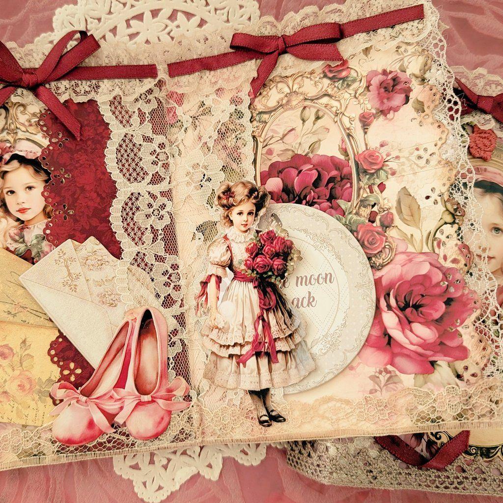 薔薇とレースのビクトリアンスィートジャンクジャーナル*Serenity*