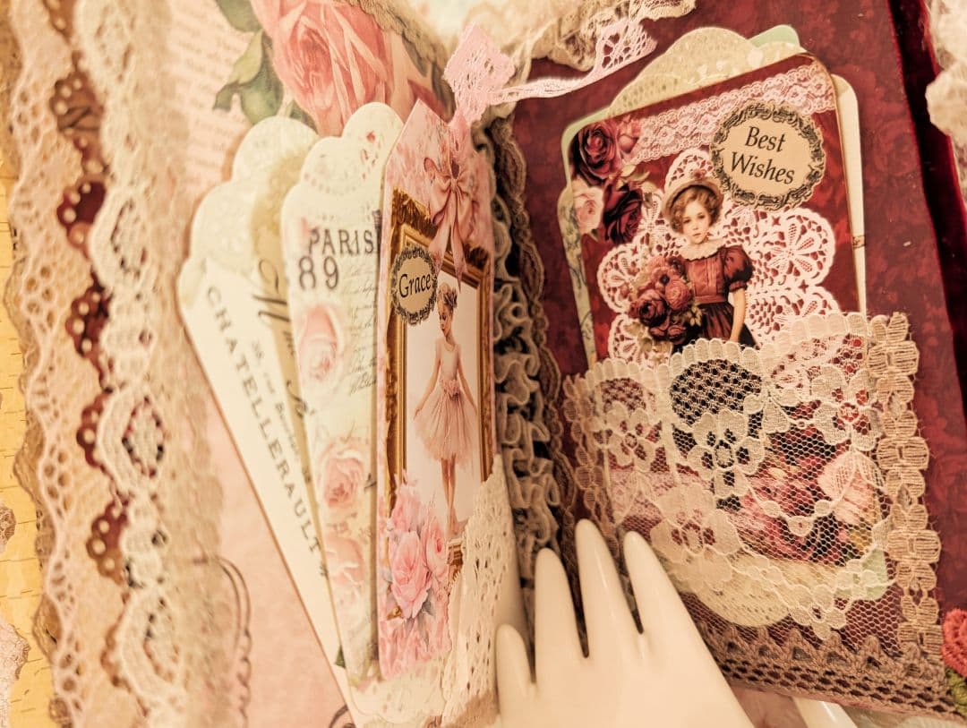 薔薇とレースのビクトリアンスィートジャンクジャーナル*Serenity*