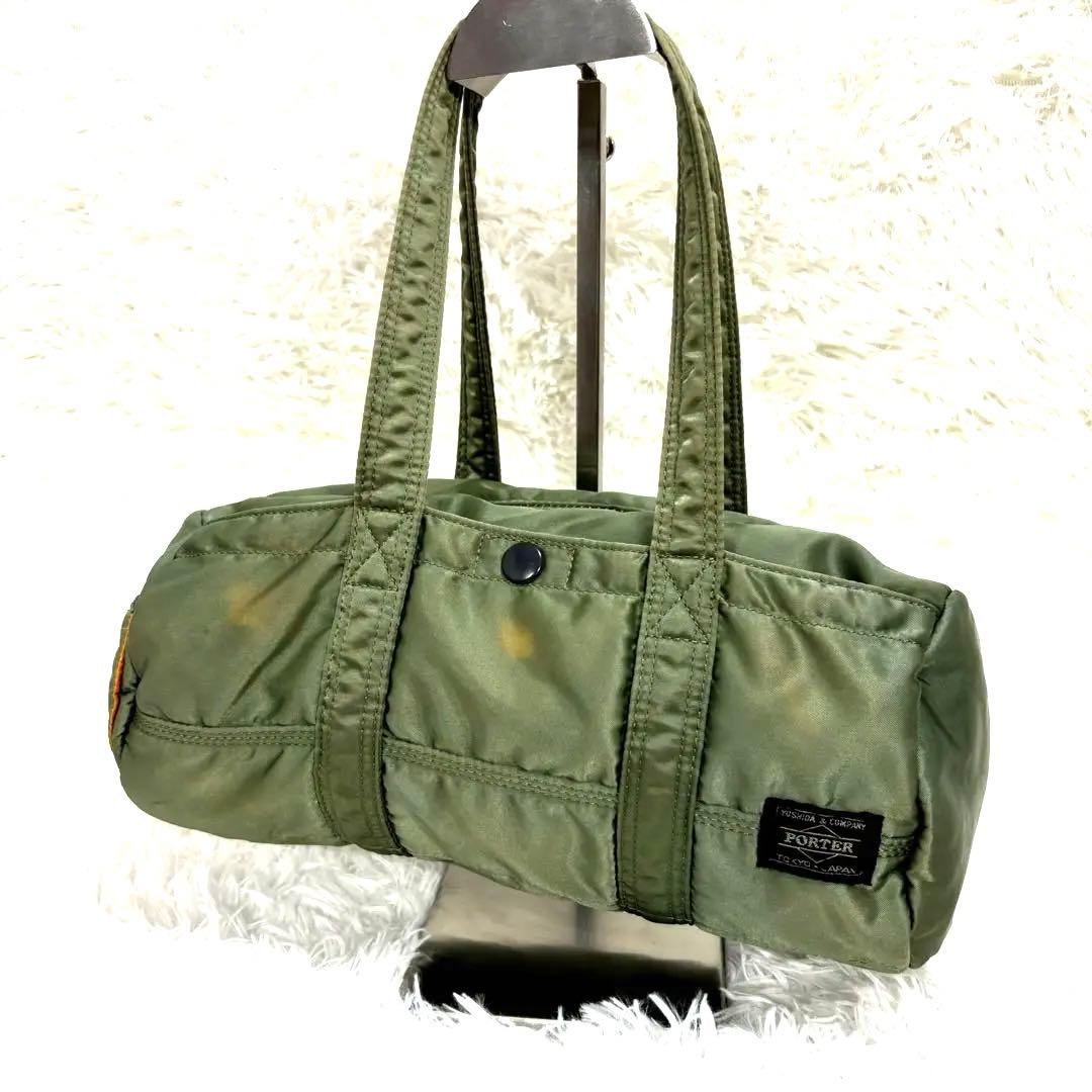 ✨希少✨ポータータンカーミニボストンバッグS セージグリーンカーキ