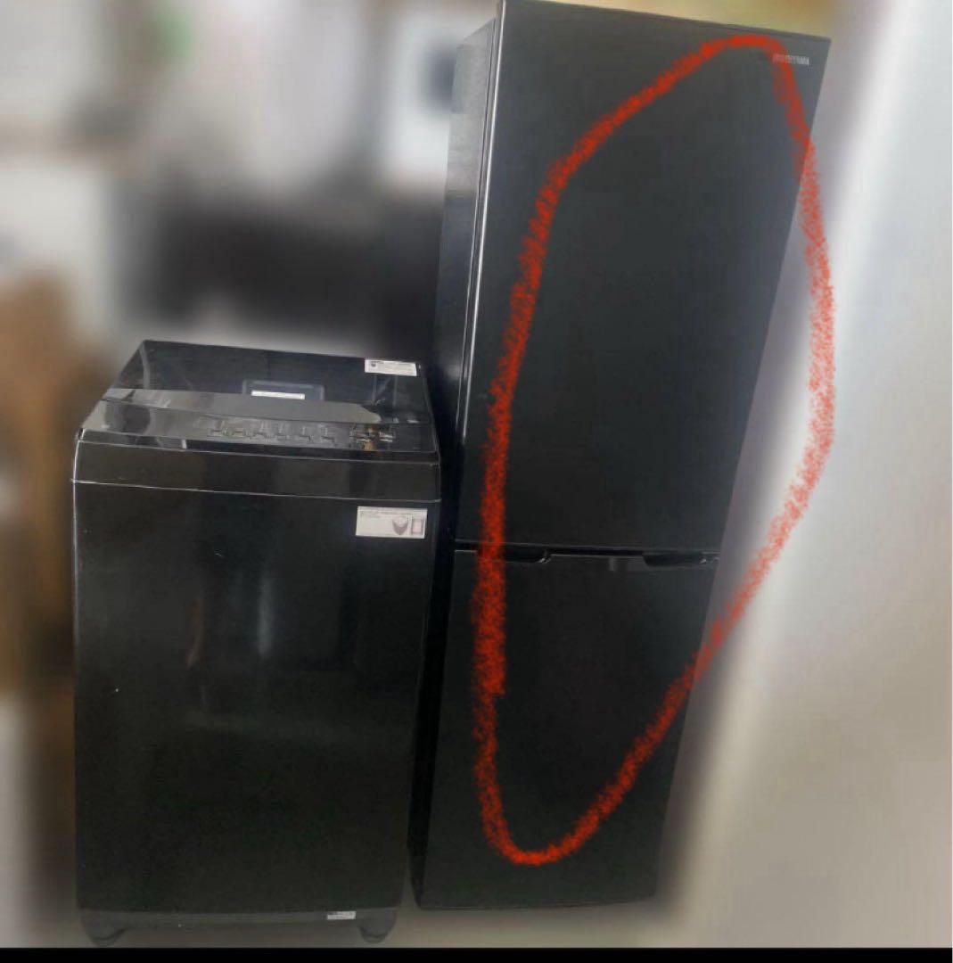 M★I　送料無料✨黒系冷蔵庫、洗濯機セット