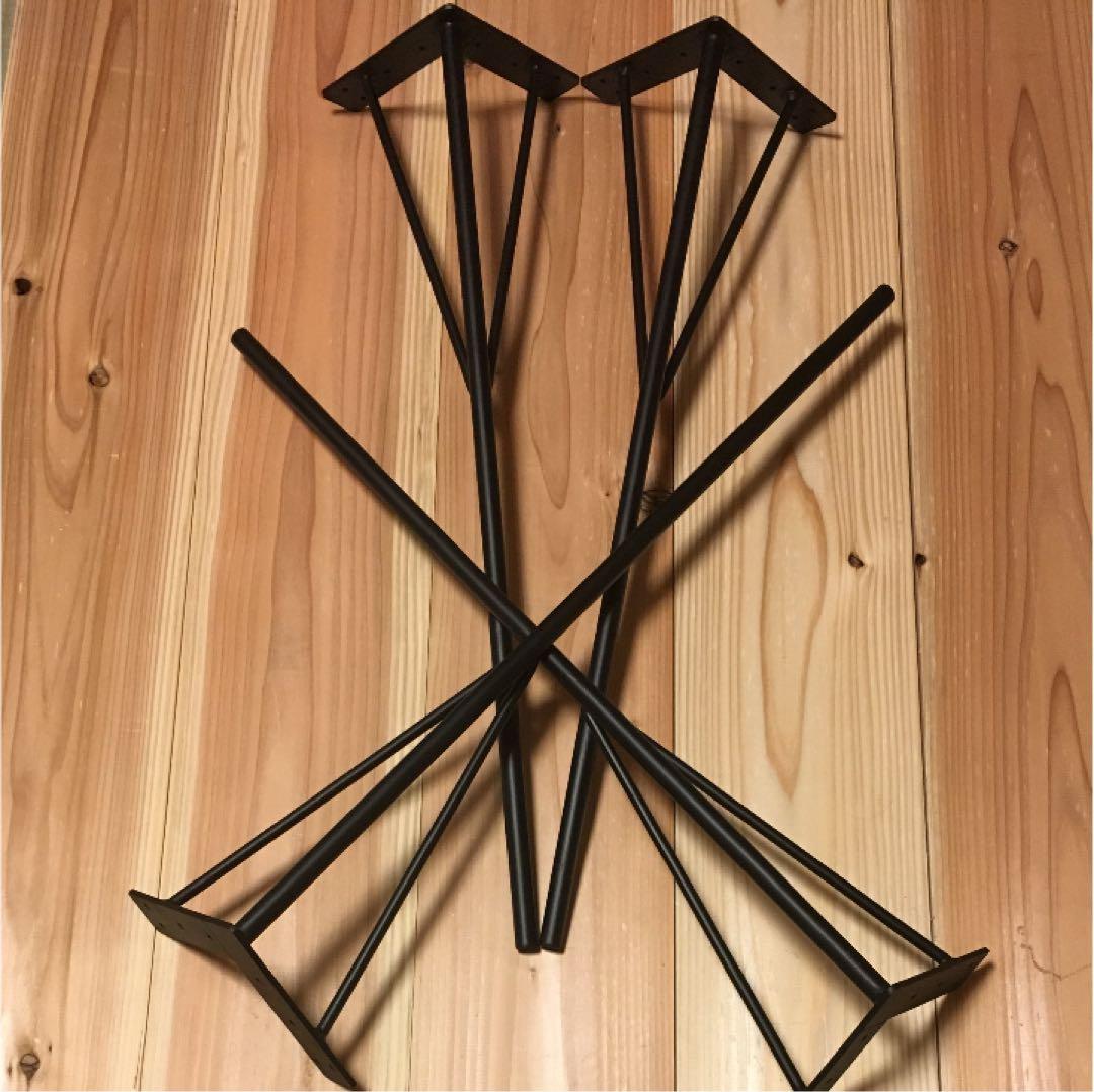 小林芳弘テーブル脚 アイアンレッグ 角度付 太さ２２ミリ 高さ900ミリ 小林芳弘様専用テーブル脚 アイアンレッグ 角度付 太さ22ミリ 高さ