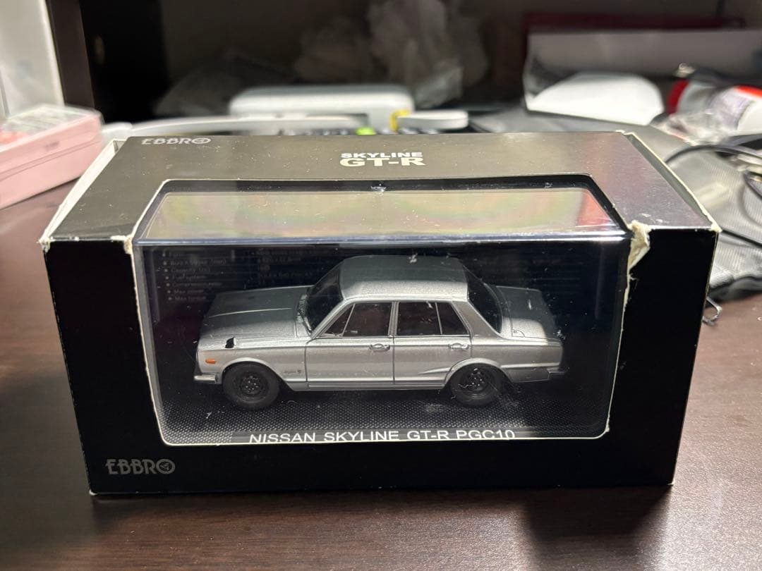 エブロ　1/43日産スカイラインGT-R PGC10 ハコスカ　シルバー