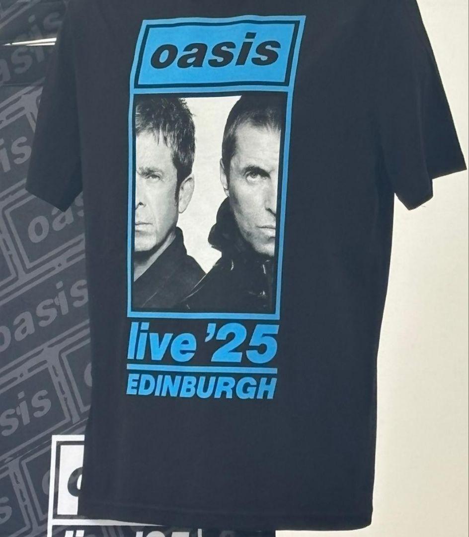 XLサイズ貴重 オアシス Live25 再結成ツアー エジンバラ日付入 Tシャツ