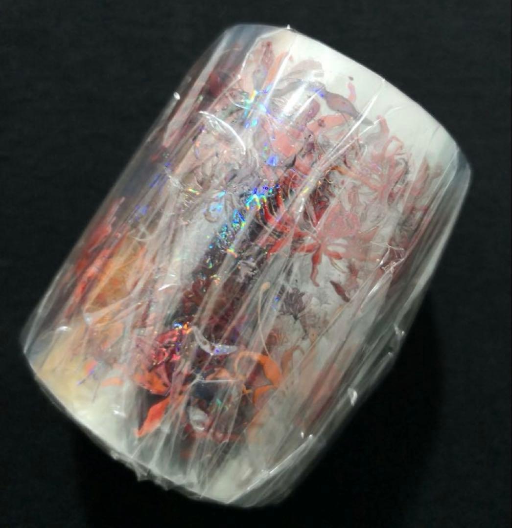 8358】海外 マステ 5m巻売り 貝殻光マスキングテープ 彼岸花