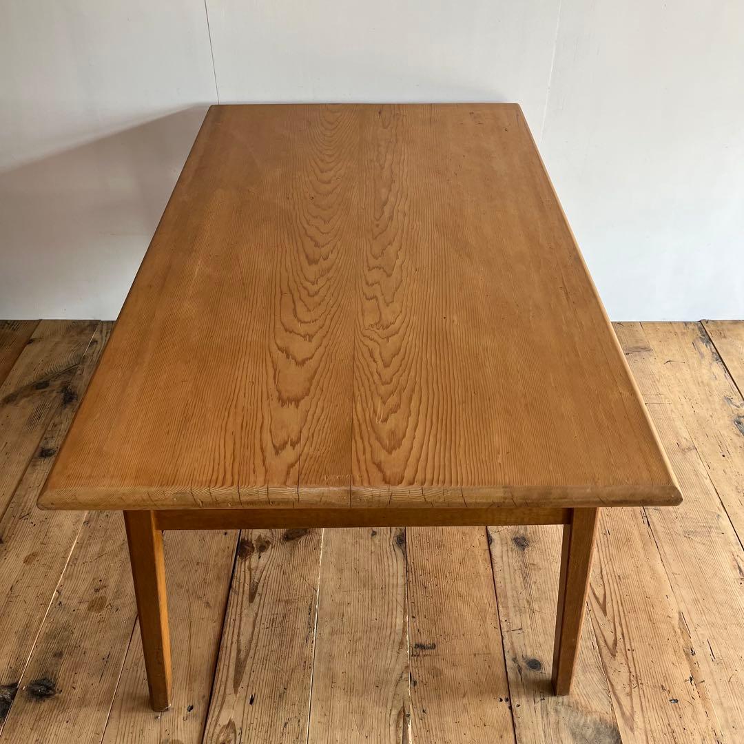 アンティーク テーブル オーク材 パイン材 机 4人掛け ナチュラル 無垢材