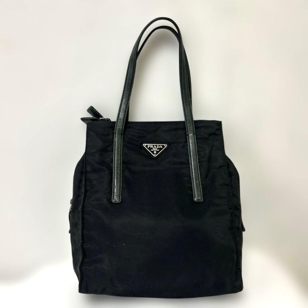 タ*マ様 PRADA ブラック ハンドバッグ　プラダ　縦長　トートバック