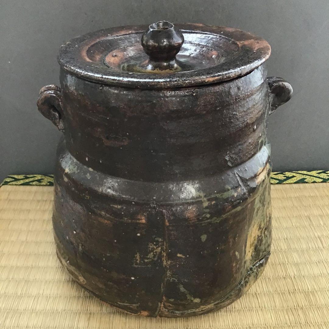 茶道具 水指 いらほ 水指 宗歩作 替蓋付 共箱 S28MS