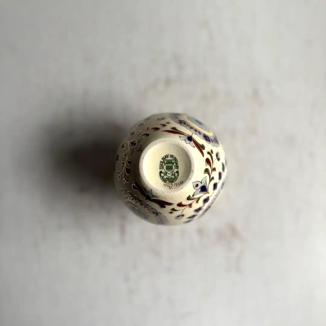 806ヴィンテージ Zsolnay ジョルナイ ハンガリー 美しい花瓶 BASE