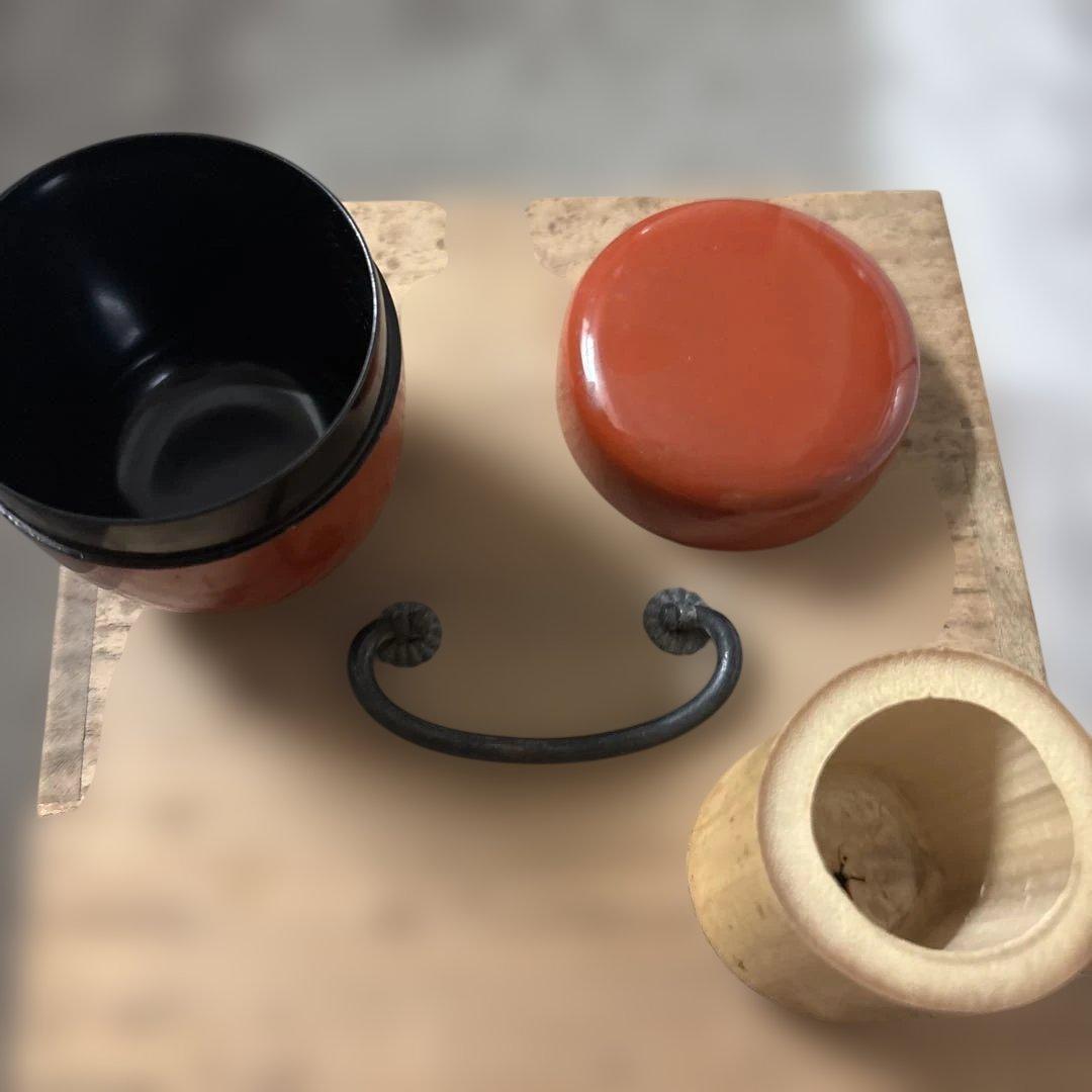 ☆ 駒沢利斎 鵜飼 金輪寺 棗 表千家 十三代 即中斎の花押☆x404