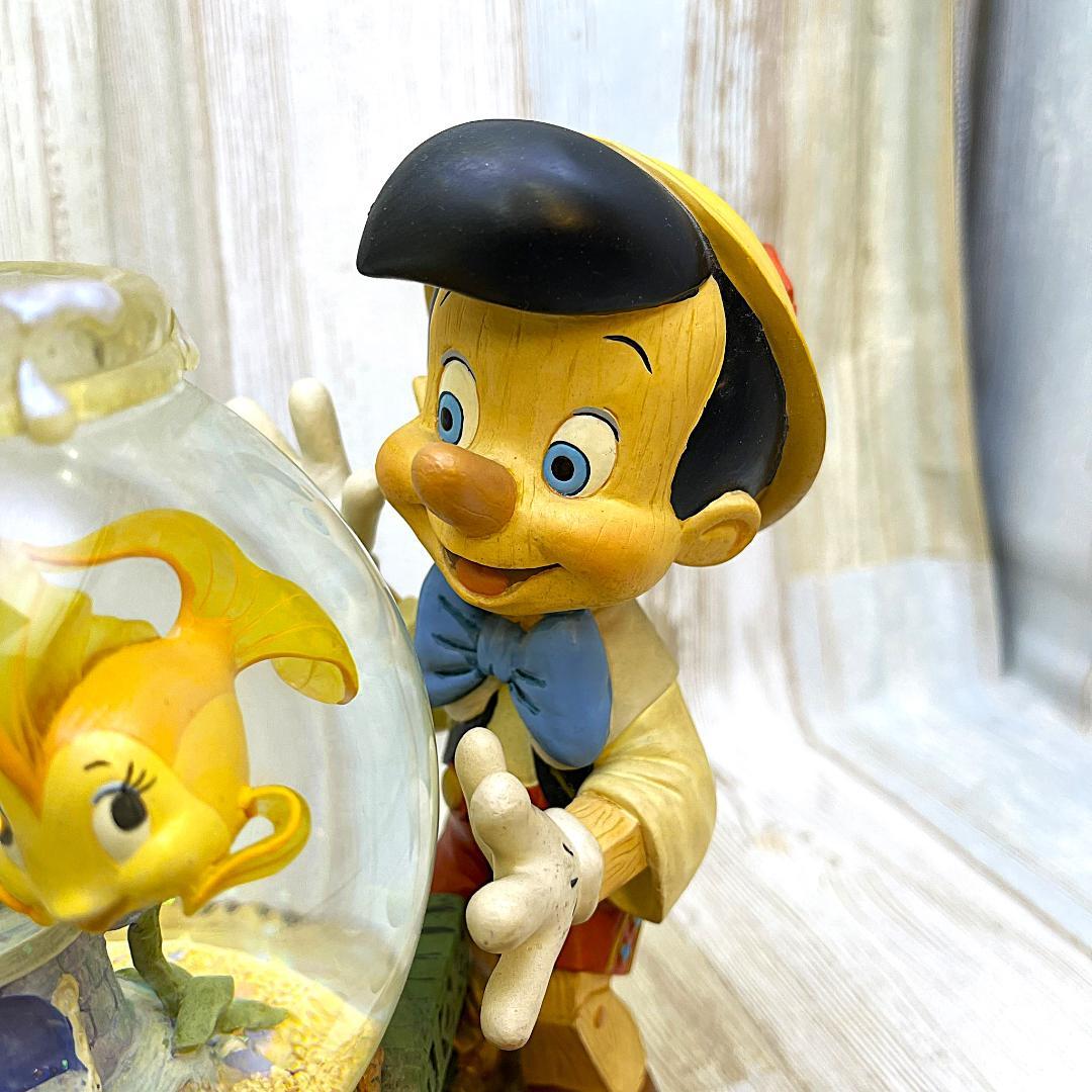 レア★ピノキオ フィガロ★スノーグローブ スノードーム フィギュア オルゴール