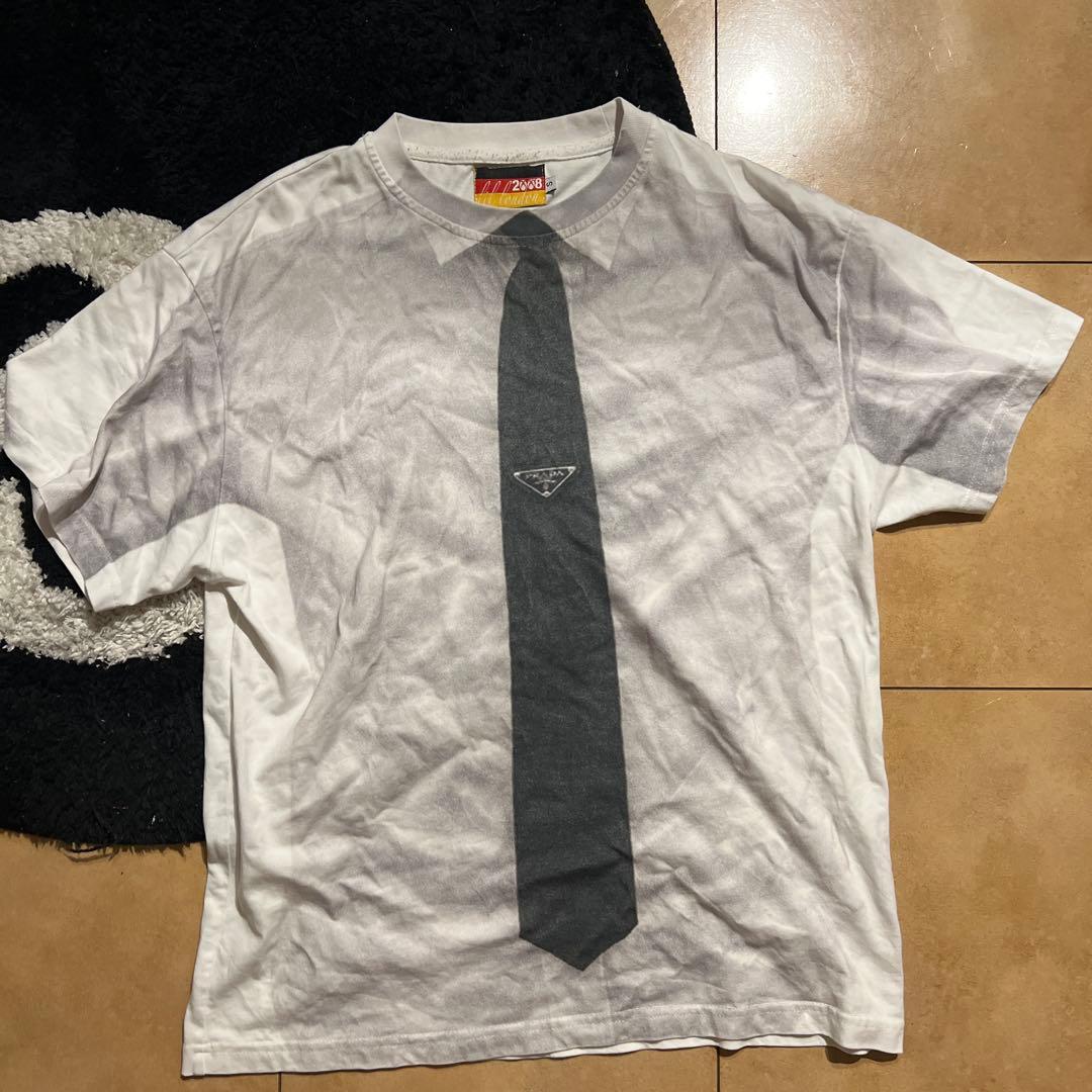 fti lil london 2008 ネクタイプリント Tシャツ S｜lil london 2008