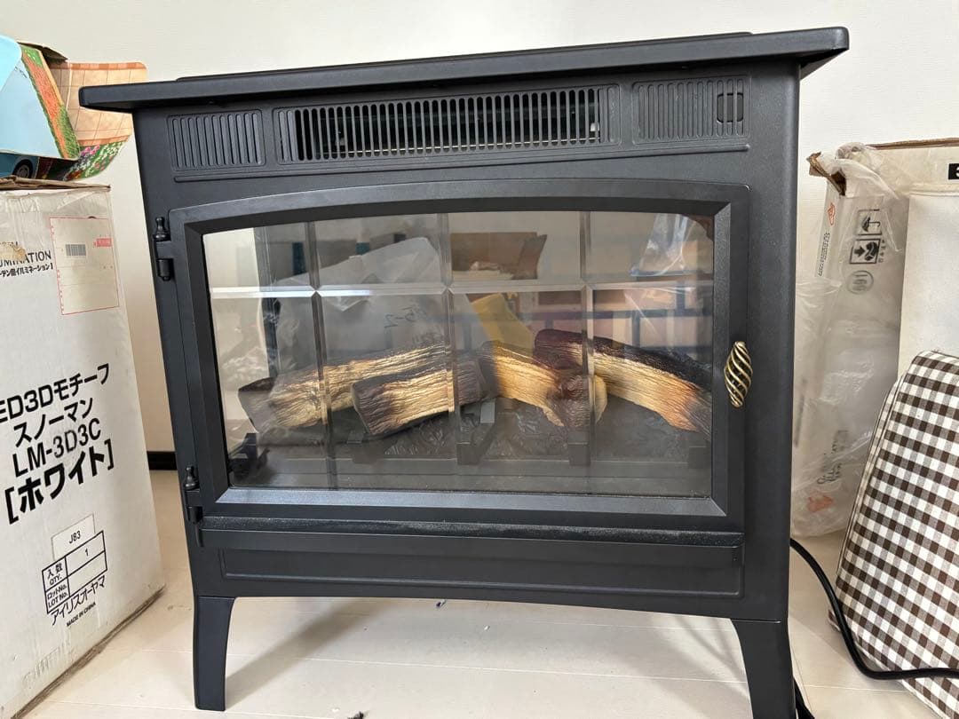 QVCジャパン フェイク暖炉型 電気ファンヒーター DFI-5010-01