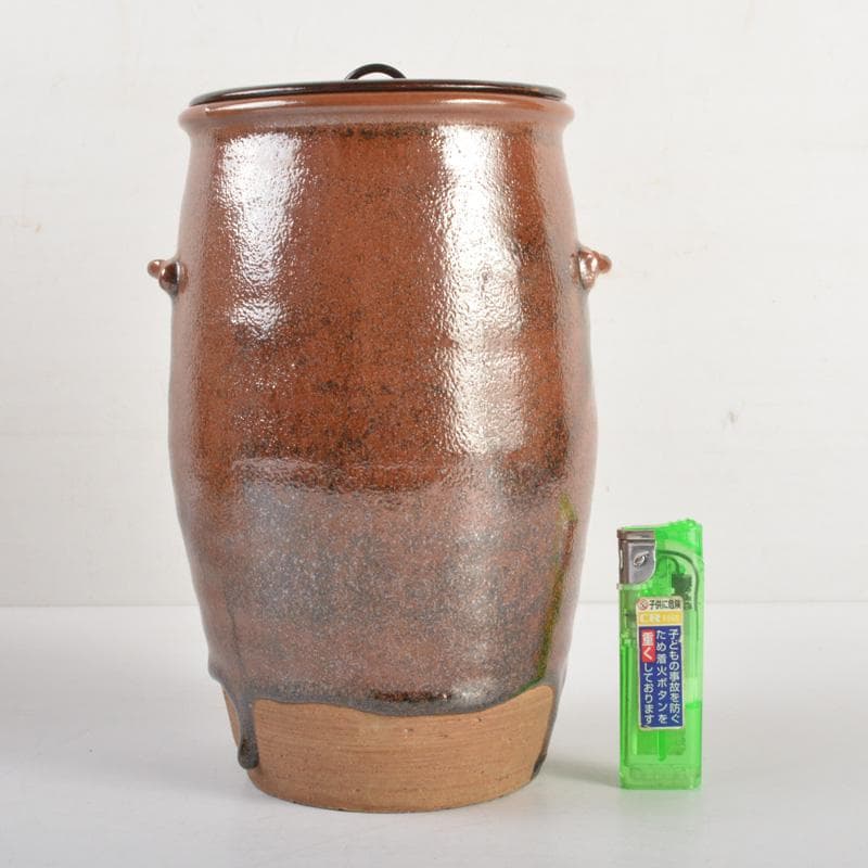 茶道具 瀬戸焼 古瀬戸 耳付 長水指 時代箱 C 6273 - メルカリ