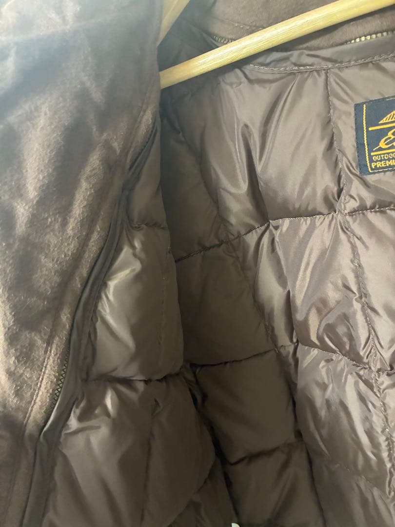 Eddie Bauer スエードジャケット ダウン ブラウン