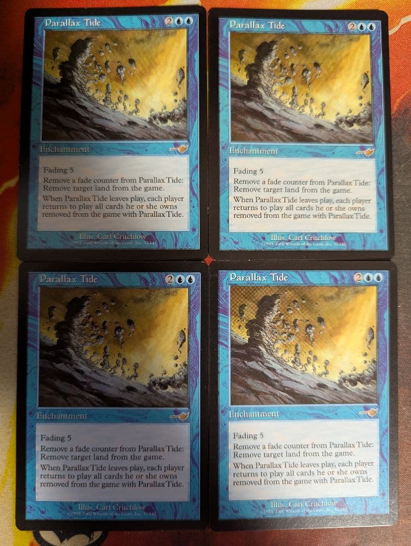 MTG パララクスの潮流 Parallax Tide 4枚