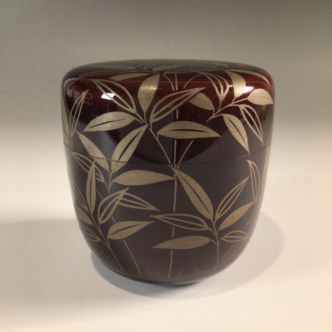 P629 棗 『吉田一峰作』『溜塗』『惺斉好』『笹蒔絵』『中棗』 共