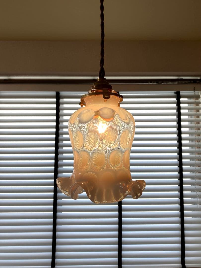 フェントンランプシェードアンティークオパールセント