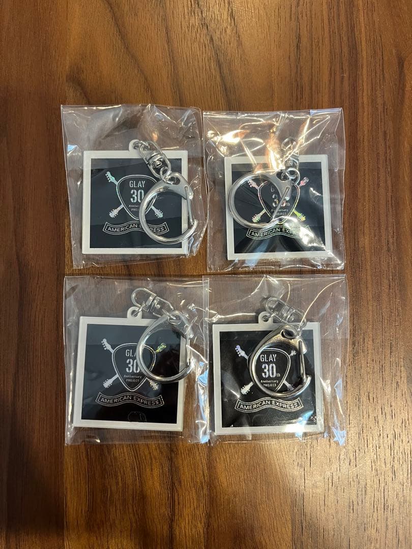 GLAY AMEXメンバーサインキーホルダー GLAY 30周年記念メンバーサイン
