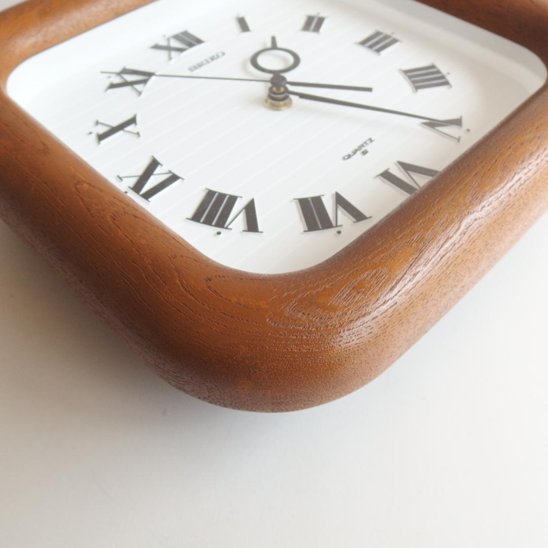 SEIKO 掛け時計 ウッドフレーム 70s