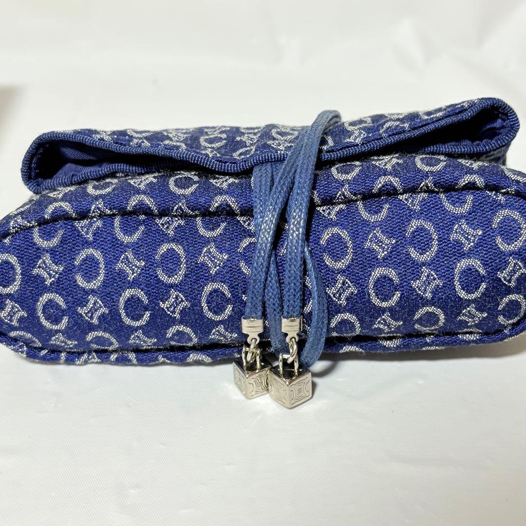 CELINE セリーヌCマカダム総柄巾着ポーチ＋ハンドタオルギフト