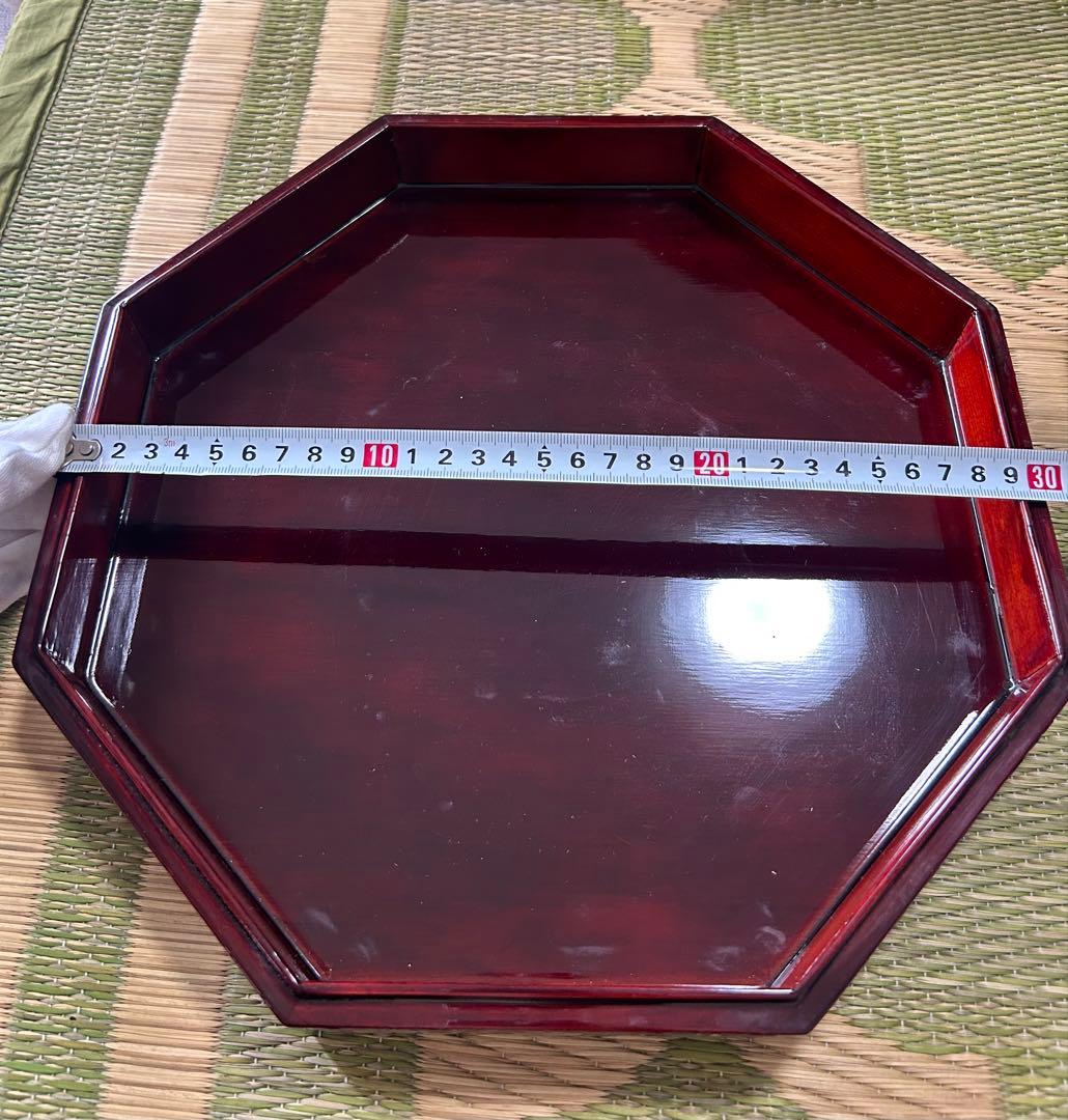 【父の骨董コレクション】韓国螺鈿 伝統工芸 漆器 九節板 クジョルパン 食器