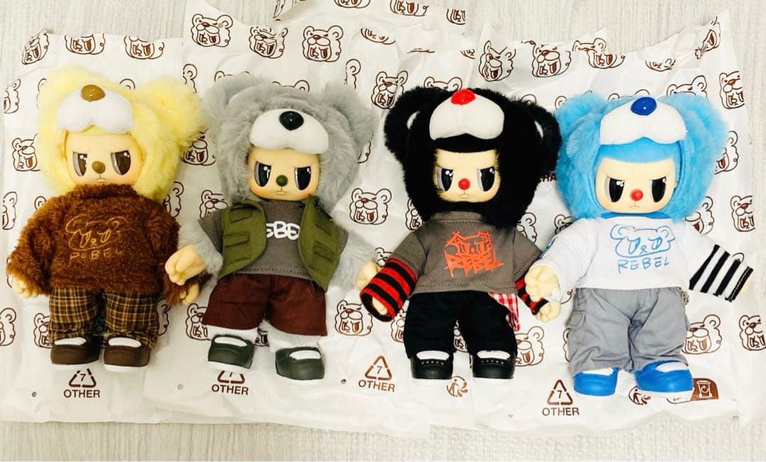 混沌甜心 叛逆熊 REBEL BEAR レベルベア ぬい babythree似 混沌甜心 叛逆熊 REBEL BEAR レベルベア ぬい babythree似 Rebel Bear