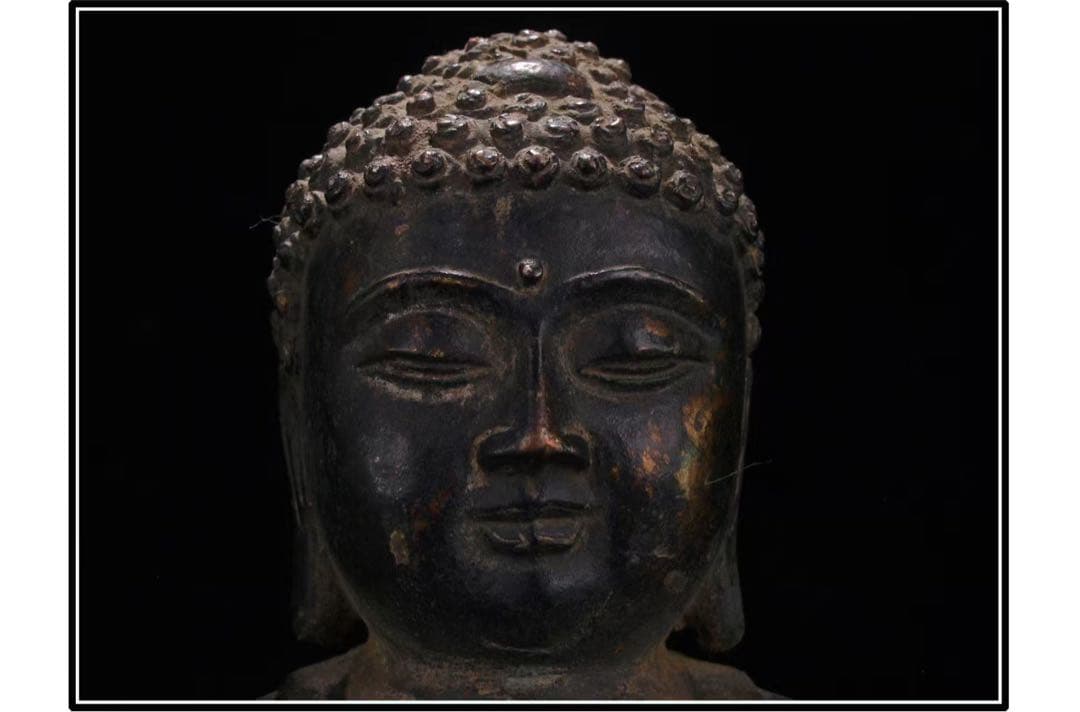 民間仕入れ品 美術館級中国明時代 銅製子如来様※激安骨董品