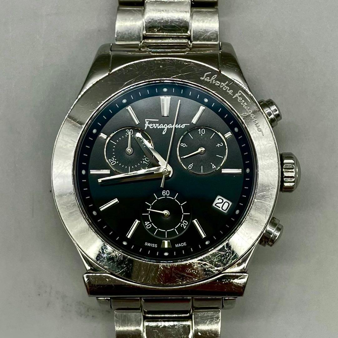 稼動品✨️Salvatore Ferragamo 腕時計 クロノグラフ デイト