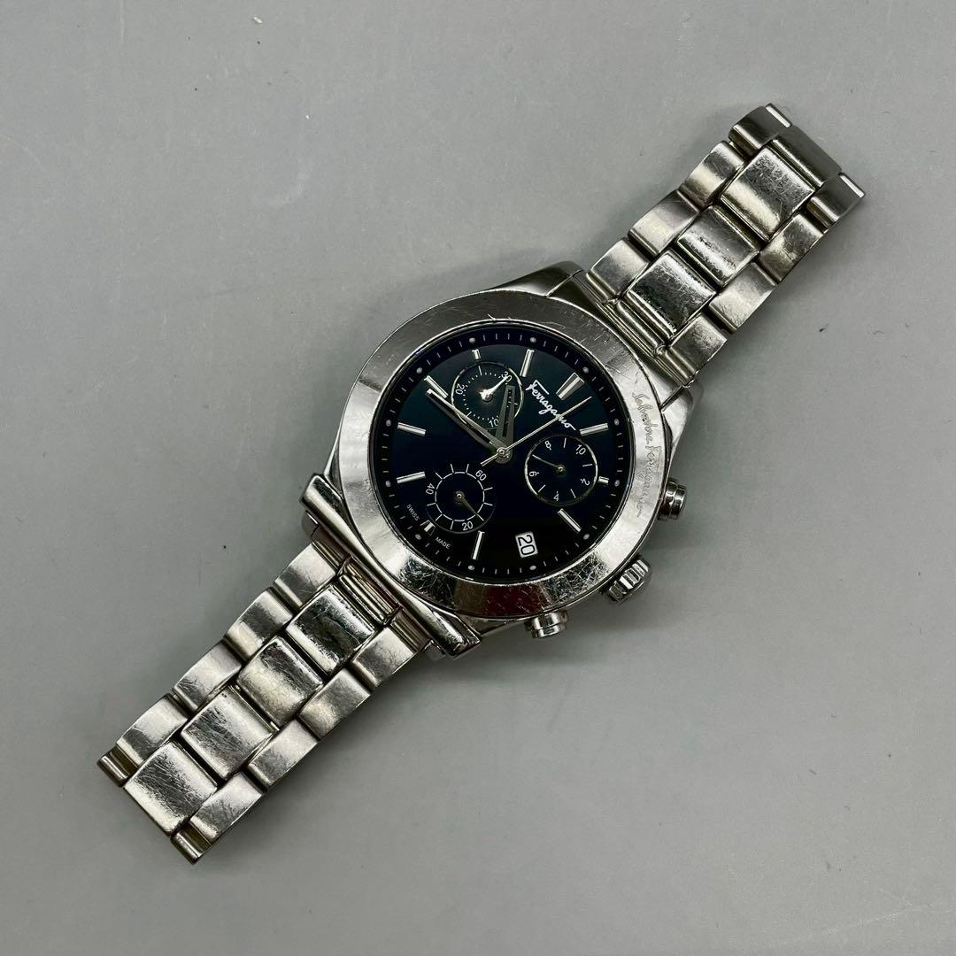 稼動品✨️Salvatore Ferragamo 腕時計 クロノグラフ デイト