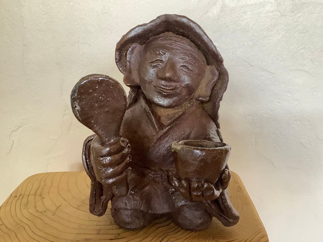 田の神様　田の神さぁ　十字に丸　島津家　家紋 お守り　茶道具