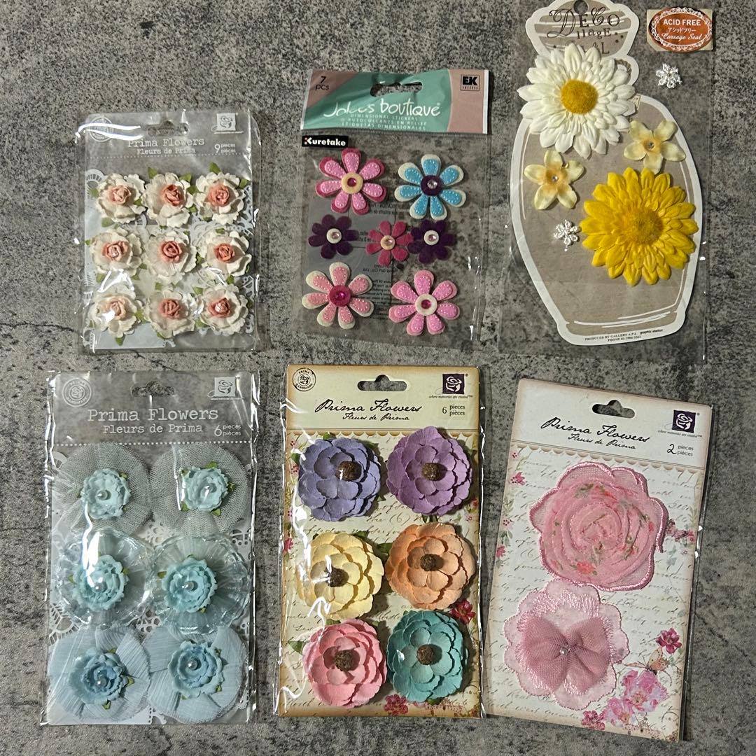 prima スクラップブッキング フラワーセット