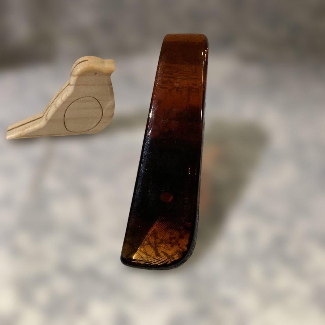 ミナペルホネン イッタラ コラボ ガラスバード おまけ付き オレンジ