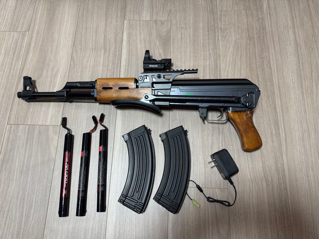 AK47M 電動ガン 予備マガジン ケース レッドサイト