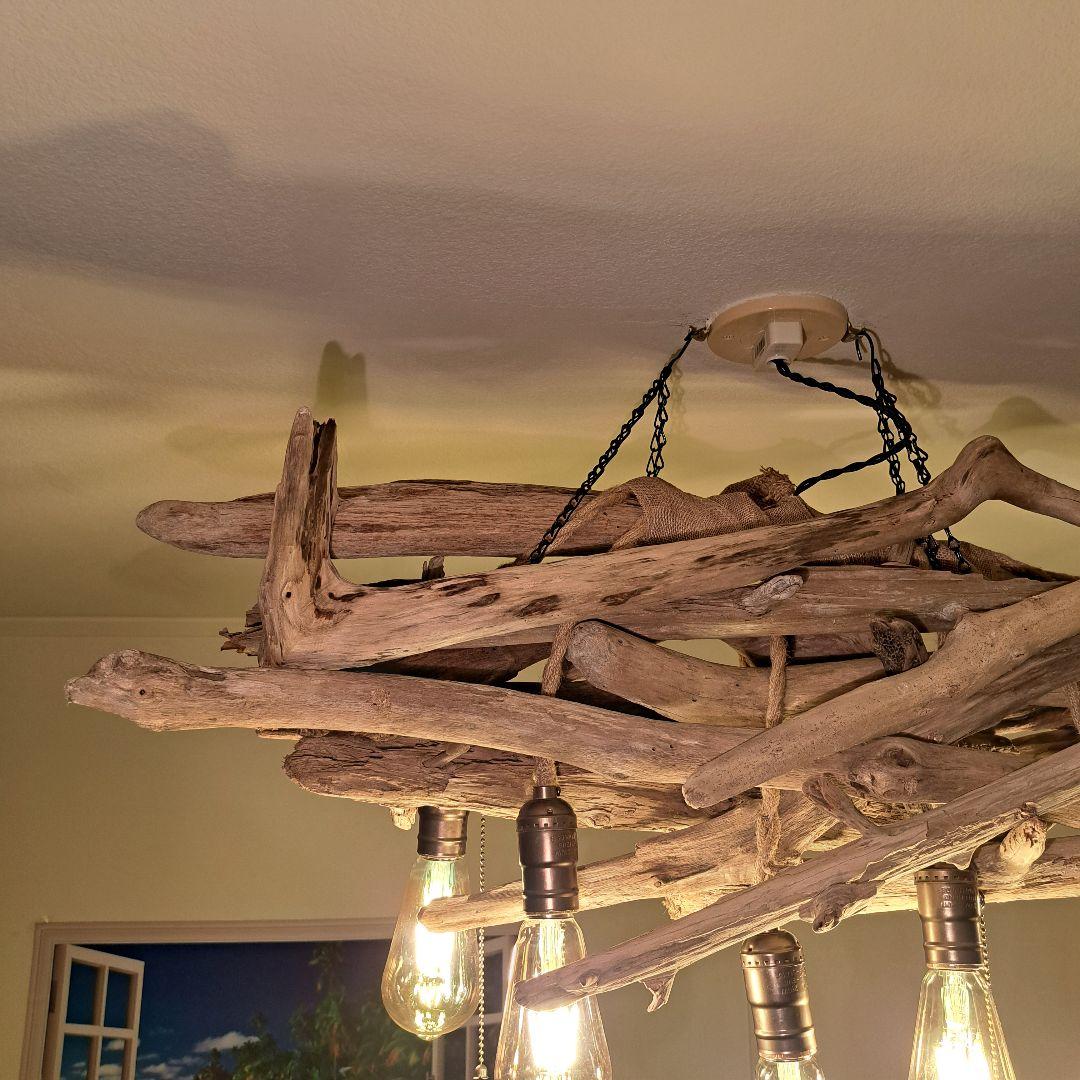 流木インテリア 6〜15帖ペンダントライト　 エジソン球付　ヴィンテージソケット