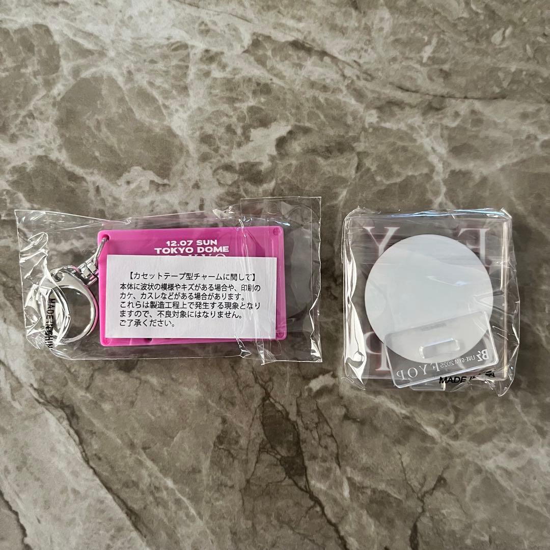 B'z FYOP 12/7 日付入りカセットチャーム アクスタ アクリルスタンド