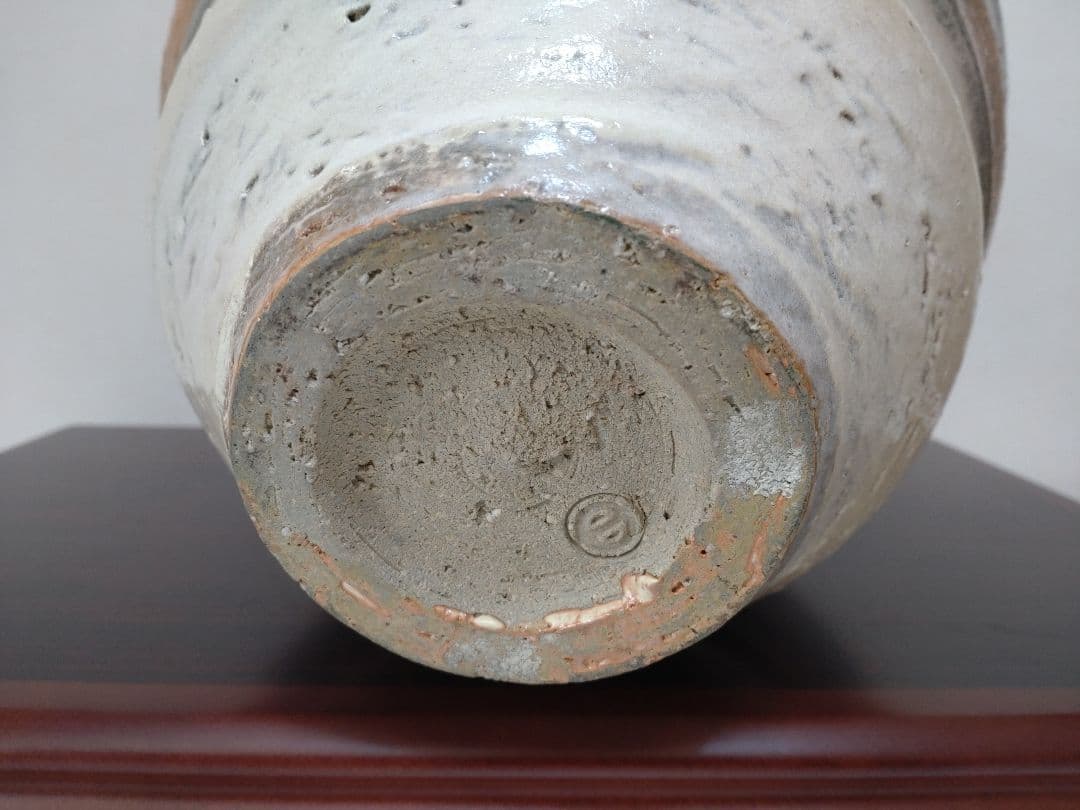 人間国宝】清水卯一 三色壷 高さ約34cm！特大花瓶 師:石黒宗麿 - メルカリ