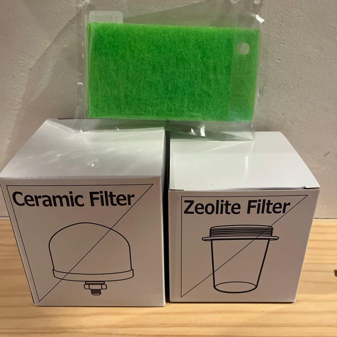 クラブエコウォーター セラミックフィルターとゼオライトフィルター