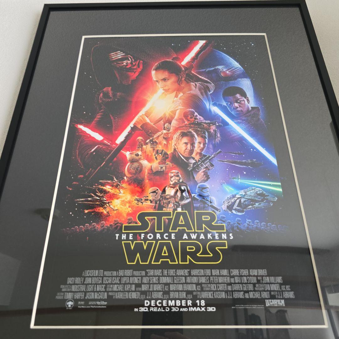 スター・ウォーズ フォースの覚醒」 ポスターフレーム